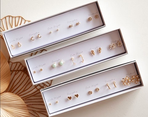 Brass Ear Studs Jewellery